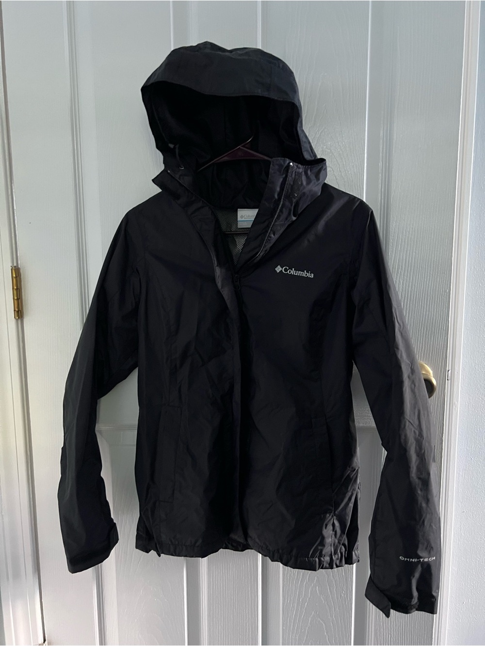 Columbia Black Hooded Outdoor Shell Jacket